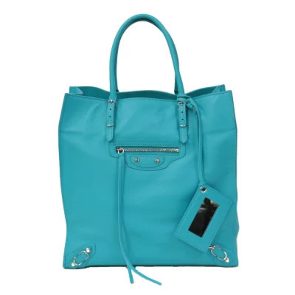 Balenciaga Paperback Handbag Blue